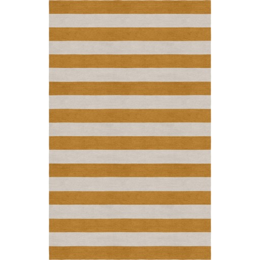 Handmade Silver Light Brown HSAE12DR06 Stripe Rugs 8'X10'