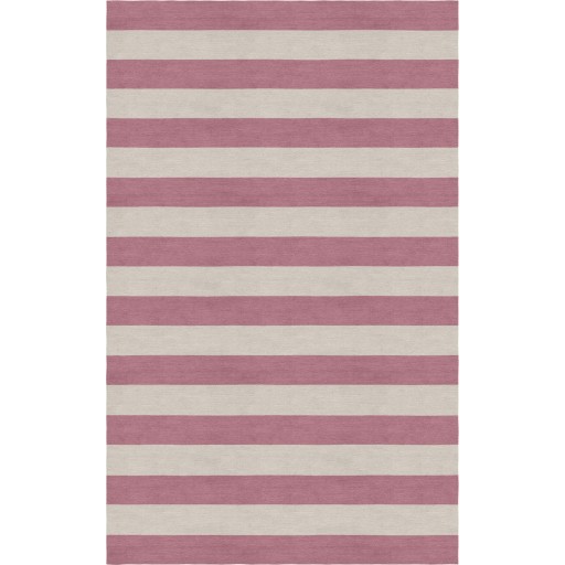 Handmade Silver Purple HSAE12EA08 Stripe Rugs 9'X12'