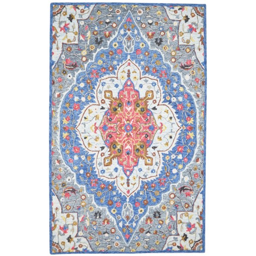 Modern Hand Tufted Wool Colorful 5' x 8' Rug