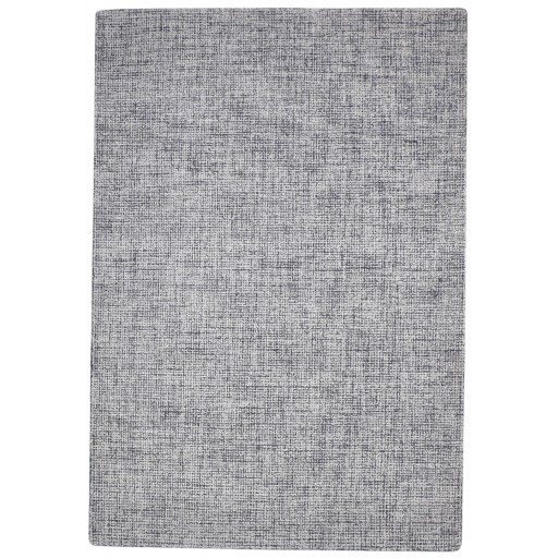 Modern Hand Tufted Wool Grey 5' x 8' Rug