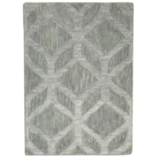 Modern Hand Tufted Wool Green 2' x 3' Rug