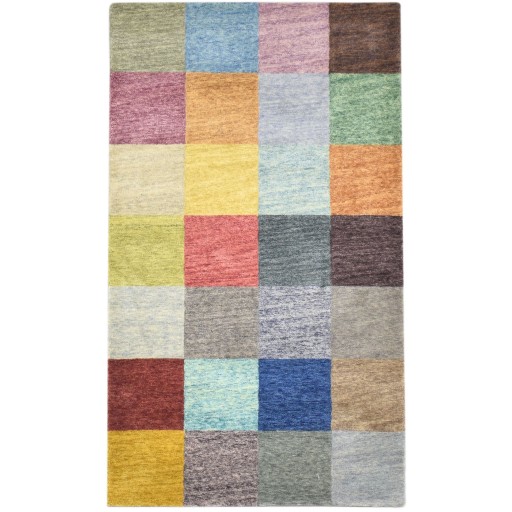 Modern Hand Tufted Wool Multi Color 3' x 6' Rug