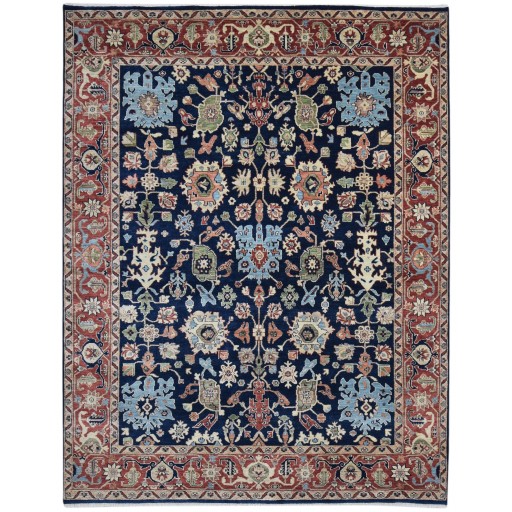 Traditional-Persian/Oriental Hand Knotted Wool Black 8' x 10' Rug