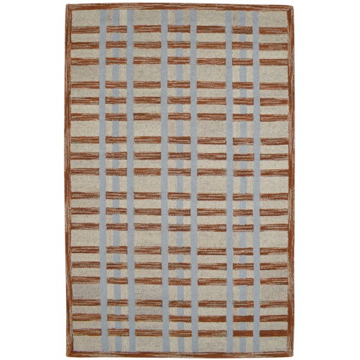 Modern Hand Tufted Wool / Silk (Silkette) Beige 5' x 8' Rug