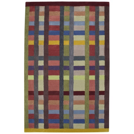 Modern Hand Tufted Wool Multi Color 5' x 8' Rug