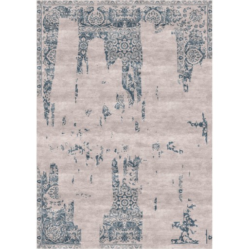 Nahla Handloom Silver Beige / Nevada Gray Rug - 6' Square