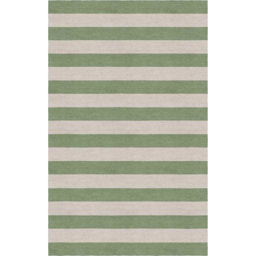 Handmade Silver Sage HSTR-1014  Stripe Rugs 5' X 8'