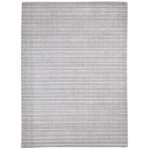 Modern Handloom Wool / Silk (Silkette) Grey 6' x 8' Rug