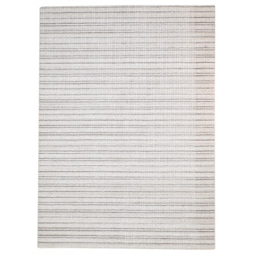 Modern Handloom Wool / Silk (Silkette) Sand 6' x 8' Rug