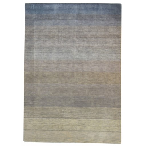Modern Handloom Wool Brown 6' x 8' Rug