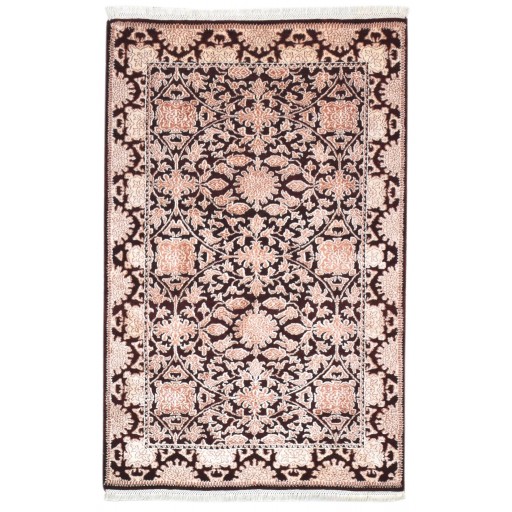 Traditional-Persian/Oriental Hand Knotted Wool Pink 3' x 5' Rug