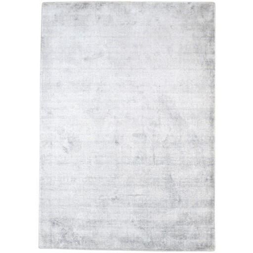 Modern Handloom Silk Silver 5' x 7' Rug