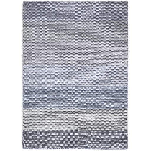 Modern Dhurrie Wool Blue 5' x 7' Rug