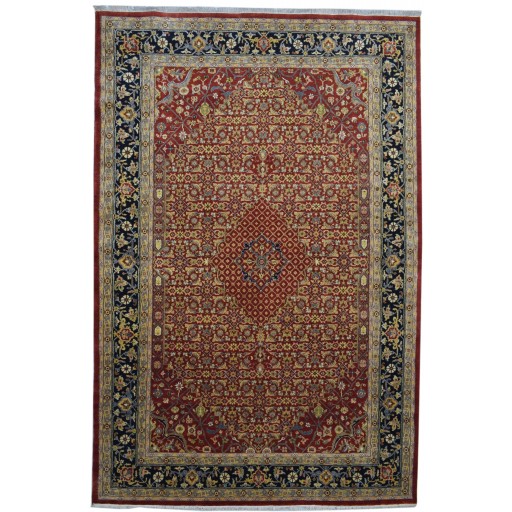 Traditional-Persian/Oriental Hand Knotted Wool Red 7' x 10' Rug