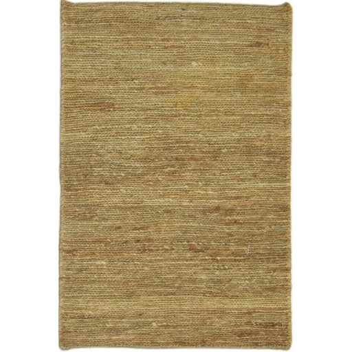 Modern Hand Knotted Jute Beige 2' x 3' Rug