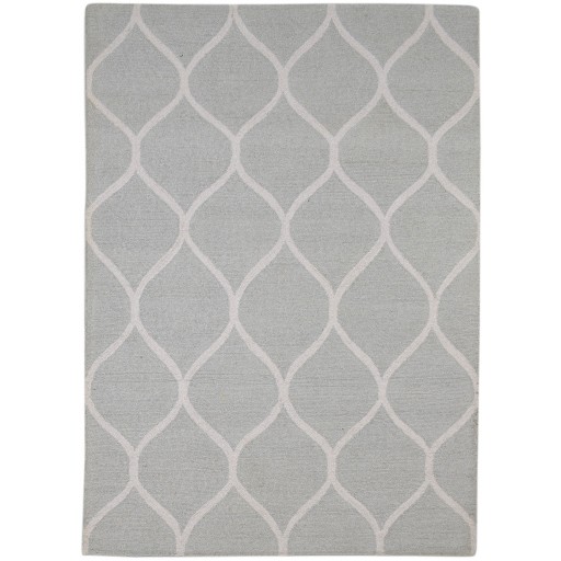 Modern Hand Tufted Wool Grey 5' x 7' Rug