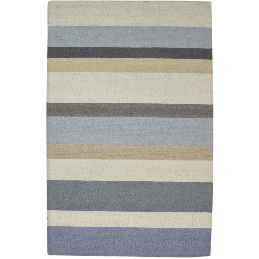 Modern Hand Tufted Wool Multi Color 5' x 8' Rug