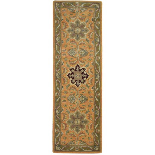 Traditional-Persian/Oriental Hand Tufted Wool Rust 2' x 7' Rug