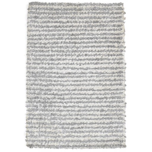 Modern Hand Woven Polypropylene Grey 2' x 3' Rug