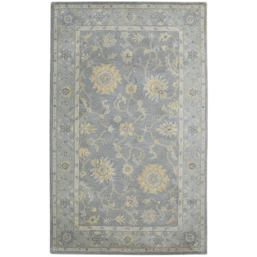 Traditional-Persian/Oriental Hand Tufted Wool Grey 5' x 8' Rug