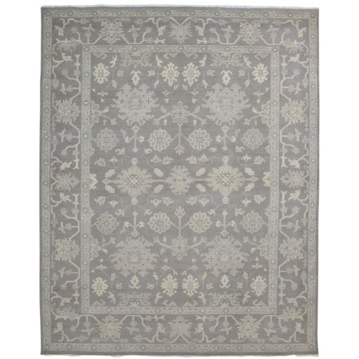 Traditional-Persian/Oriental Hand Knotted Wool Brown 8' x 10' Rug