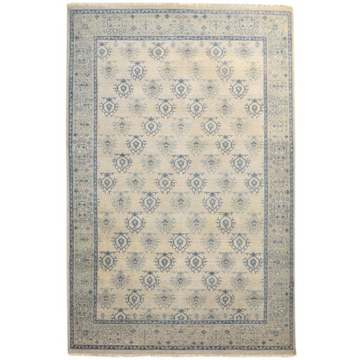 Traditional-Persian/Oriental Hand Knotted Wool Sand 6' x 9' Rug