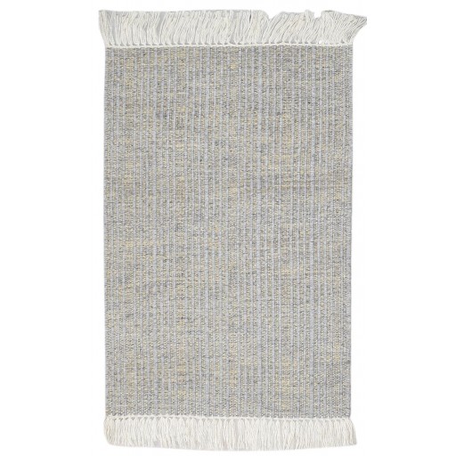 Modern Hand Woven Wool / Nylon Blend Grey 2' x 3' Rug