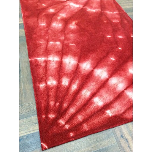 Handmade Woolen Shibori Lt.red Area Rug t-393 5x8