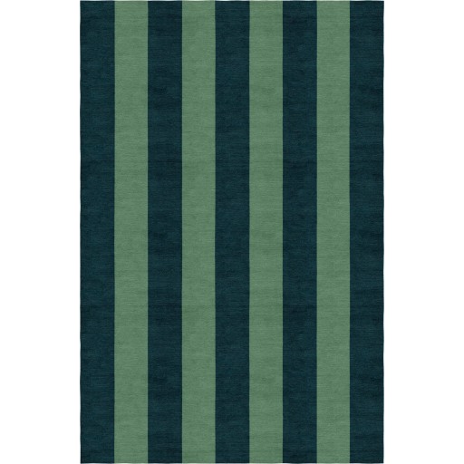 Handmade Green Dark Green VSCF01CS09 Stripe Rugs 9'X12'