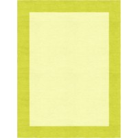 Henley Hand-Tufted Lime Green Yellow HENBORYGLMG Border Rug 9' X 12'