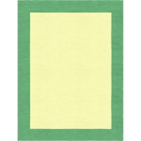 Henley Hand-Tufted Sea Green Yellow HENBORYGSEG Border Rug 8' X 10'