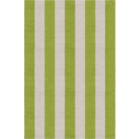 Handmade Silver Olive VSAE12CK04 Stripe Rugs6'X9'