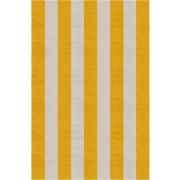 Handmade Silver Dark Gold VSAE12DH06 Stripe Rugs5'X8'