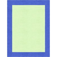 Henley Hand-Tufted Persian Blue Green HENBORGGPRB Border Rug 5' X 8'