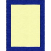 Henley Hand-Tufted Navy Blue Yellow HENBORYGNVB Border Rug 5' X 8'