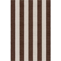 Handmade Silver Brown VSAE12AH01 Stripe Rugs 9'X12'