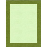 Henley Hand-Tufted Olive Green Green HENBORGGOVG Border Rug 9' X 12'