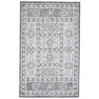 Modern Hand Tufted Wool Grey 5' x 8' Rug