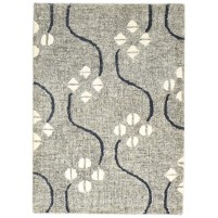 Modern Hand Tufted Wool Grey 2' x 3' Rug