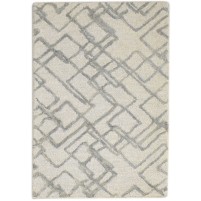 Modern Hand Tufted Wool Grey 2' x 3' Rug