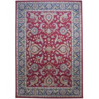 Traditional-Persian/Oriental Hand Tufted Wool Red 9' x 13' Rug