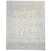 Traditional-Persian/Oriental Hand Knotted Wool Grey 8' x 10' Rug