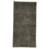 Modern Hand Knotted Wool / Silk (Silkette) Brown 2' x 3' Rug