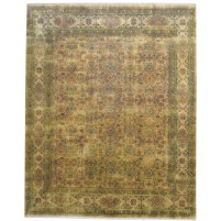 Traditional-Persian/Oriental Hand Knotted Wool Beige 8' x 10' Rug