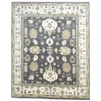 Traditional-Persian/Oriental Hand Knotted Wool Charcoal 8' x 10' Rug