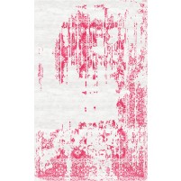 Marca Handloom Cararra Ivory / Carissma Pink Rug - 4x6