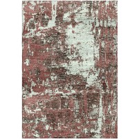 Roman Coffee / Tasman Blue Silken Modern 6x9 Rug