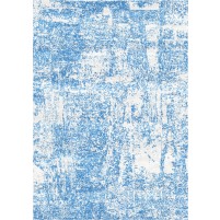 Arte Handloom Cararra Ivory / Danube Blue Rug - 9x12