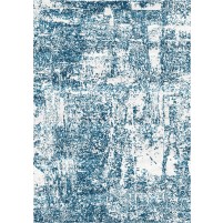 Arte Handloom Cararra Ivory / San Juan Blue Rug - 9x12