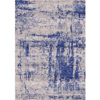 Arte Handloom Silver Beige / San Juan Blue Rug - 5x8